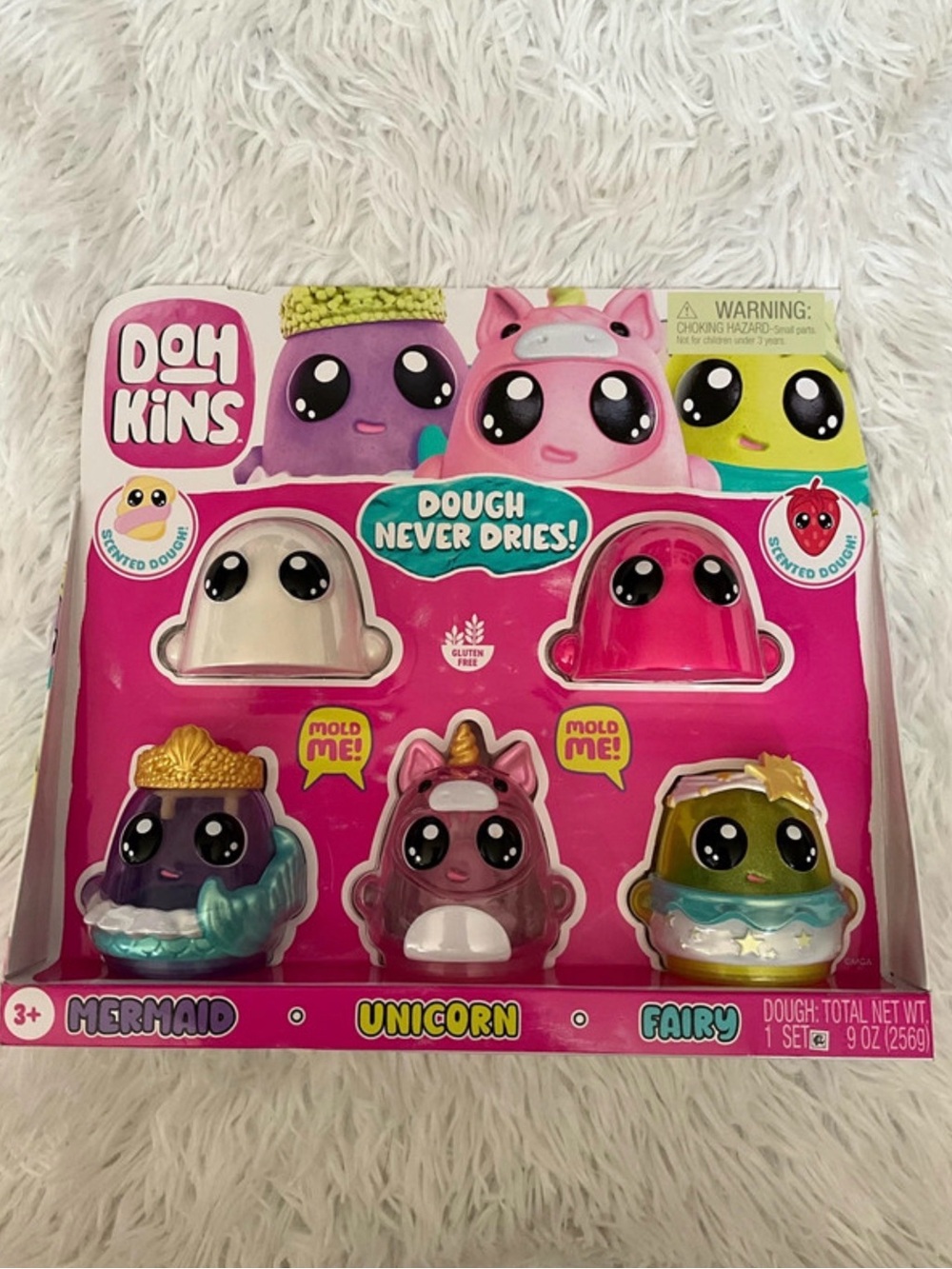 Dohkins Mermaid Unicorn Fairy Dough Playset - Pink and White